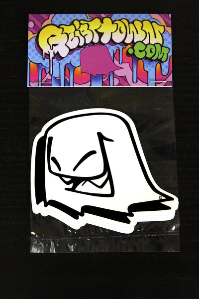 Original Mr. Fangs Atlanta ghost vinyl sticker pack. 