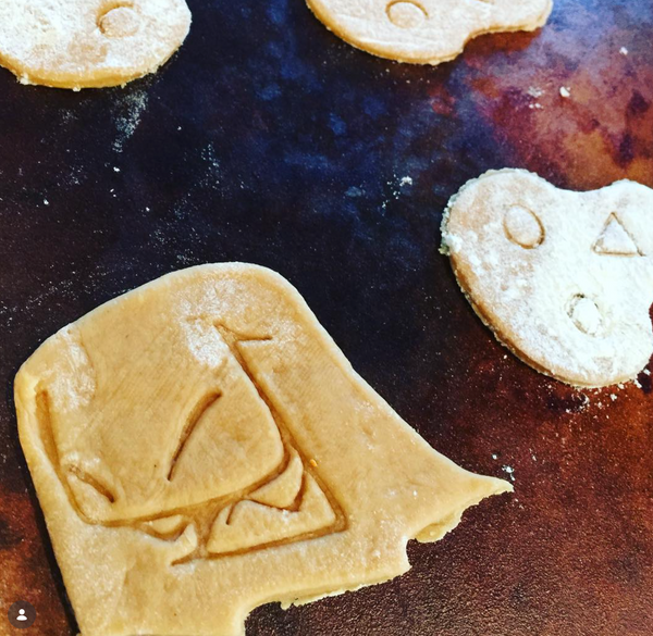 Mr. Fangs Atlanta ghost cookies made with Geist cookie cutters. 