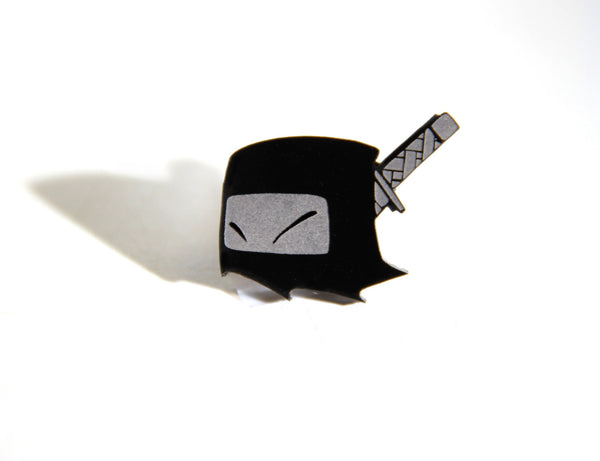 Mr. Fangs Atlanta ghost ninja acrylic pin. 